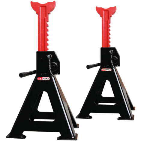 KS Tools - Chandelles à crémaillère, 3t - lot de 2 - 160.0370