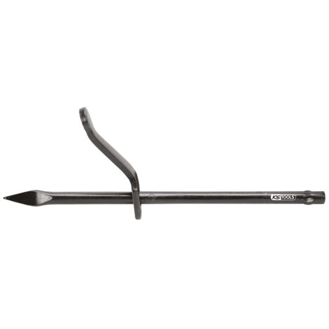 Kstools – Chevillette ronde de maçon 250 mm – Pointe en acier trempé – Acier au carbone pour fixation planches de coffrage – Outil professionnel