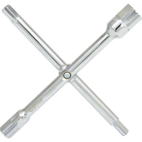 KS Tools Chiave a croce per bulloni ruote camion, 3/4x24x27x32mm