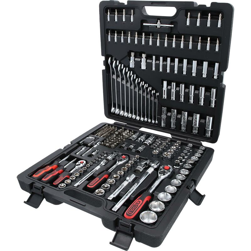 Ks Tools - Coffret de douilles CHROMEplus 1/4''+3/8''+1/2'', 216 pièces - 918.0216