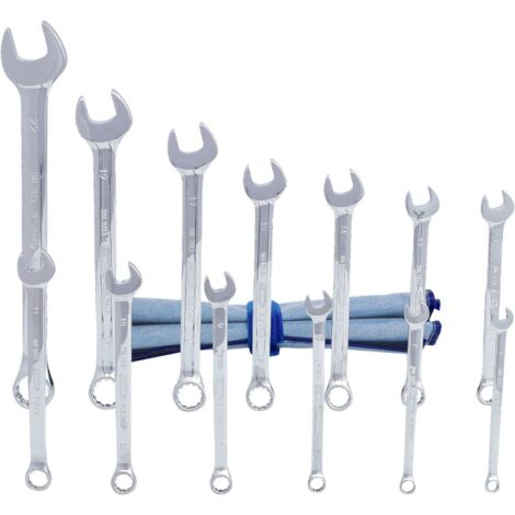 KS TOOLS CHROMEplus Jeu de clés mixtes à œil coudé 13 pièces - 518.0643