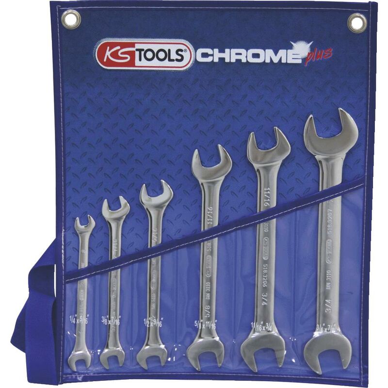 

Kstools - KS TOOLS Juego de llaves de boca estrellada doble CHROMEplus, 6 pzs