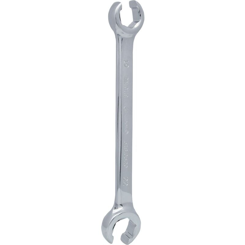 

KS TOOLS Llave de estrella doble abierta CHROMEplus, en ángulo, 19x22 mm