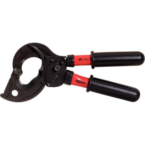 KS Tools Cisailles à cliquets avec revêtement isolant, 400 mm