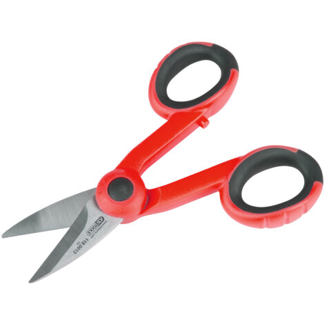 KS Tools - Ciseau d'électricien avec encoche dénude-câbles - 118.0013