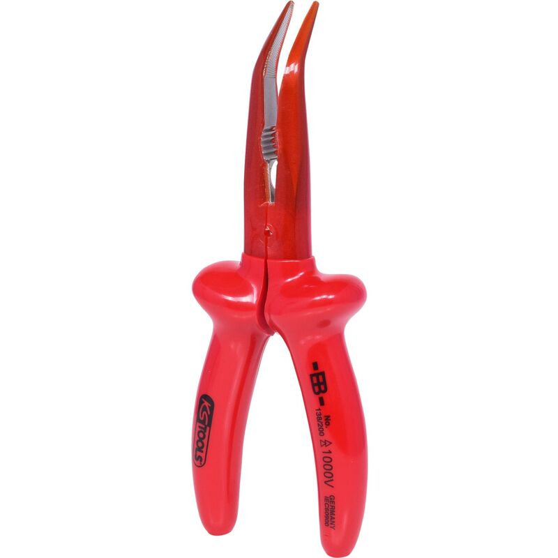 

Kstools - KS TOOLS Alicates de boca plana redonda 1000V curvos, 200 mm