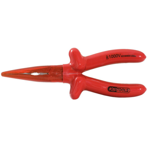 KS Tools CLASSIC 1000V Flachrundzange beschichteter Arbeitskopf 200mm