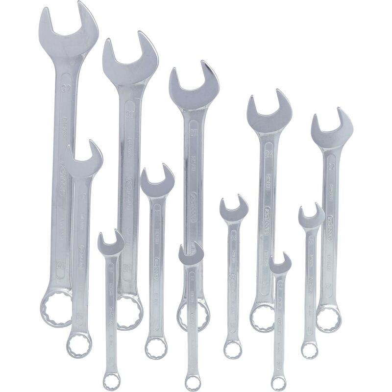 

Kstools - KS TOOLS Juego de llaves combinadas, en ángulo, 12 pzs 10-32mm