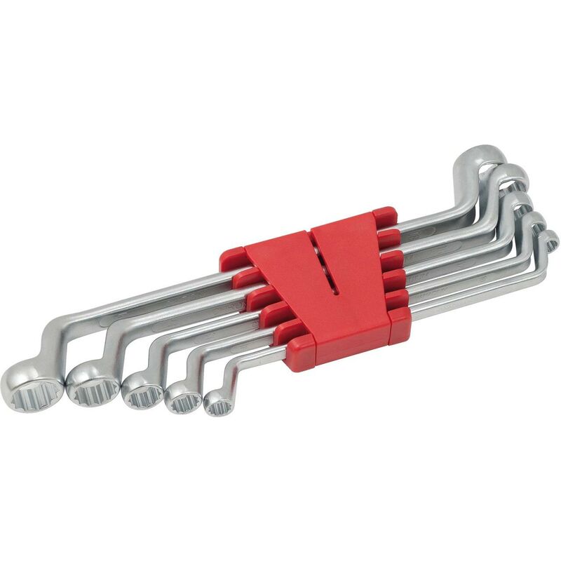 

KS TOOLS Juego de llaves de estrella dobles, acodadas, 5 pzs 8-19mm