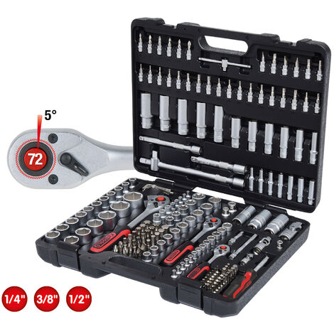 KS Tools CLASSIC Steckschlüssel-Satz, 179-tlg. 1/4+3/8+1/2, 917.0779