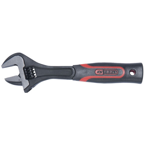 KS Tools - Clé à molette à manche bi-matière, 8'' - L.200 mm - 577.0201