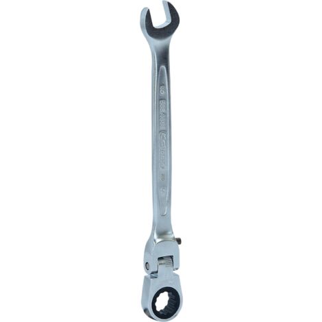 Kstools – Clé mixte à cliquet à tête inclinable 8 mm – FlankTraction pour meilleure prise – Longueur 127 mm – Acier chrome-vanadium