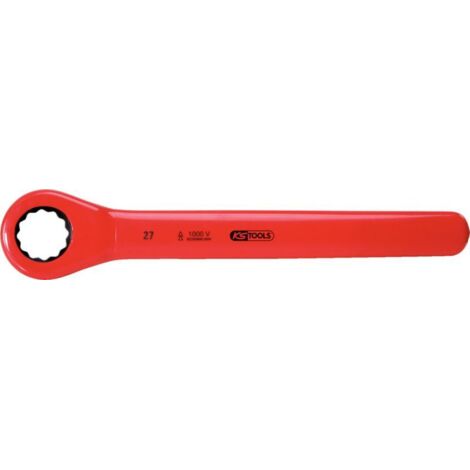 KS TOOLS Clé polygonale à cliquet avec revêtement isolant, 8 mm ( 117.4208 )
