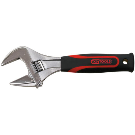 KS Tools - Clés à molette à ouverture large manche bi-matière, 36 mm, 8'' - L.205 mm - 577.0202