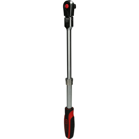 KS Tools - Cliquet télescopique réversible 1/2'' à tête articulée, 72 dents - 920.1330