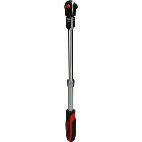KS Tools - Cliquet télescopique réversible 1/2'' à tête articulée, 72 dents - 920.1330
