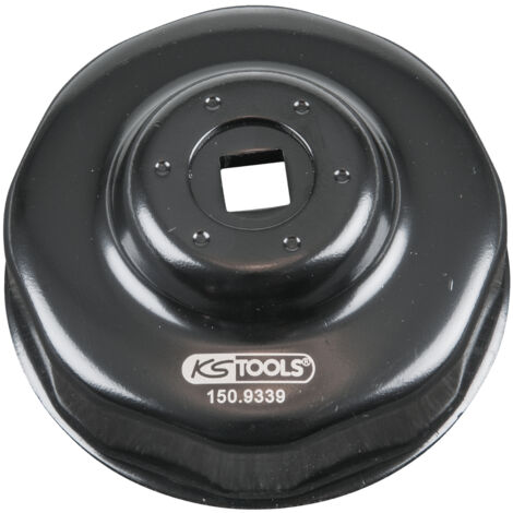 Kstools – Cloche pour filtre à huile 3/8'' – Diamètre 76 mm – 8 cannelures – Montage rapide pour Fiat et Lancia – Entraînement droite et gauche