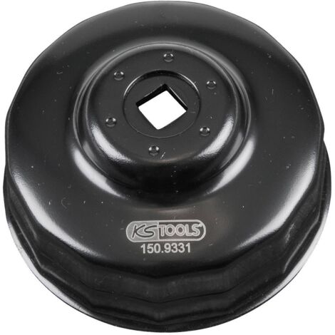 KS Tools - Cloche pour filtre à huile 3/8'', diamètre 80/82 mm - 150.9331