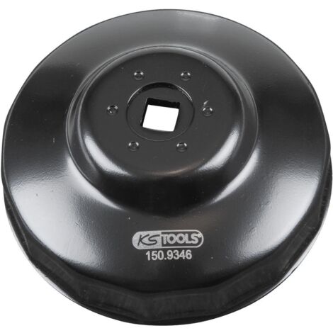 KS Tools - Cloche pour filtre à huile 3/8'', diamètre 95 mm / 15 cannelures - 150.9346