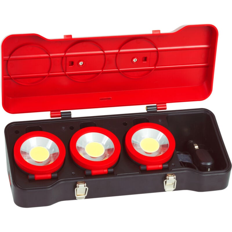 Ks Tools - Coffret de 3 projecteurs LEDs 3W - 150.4314