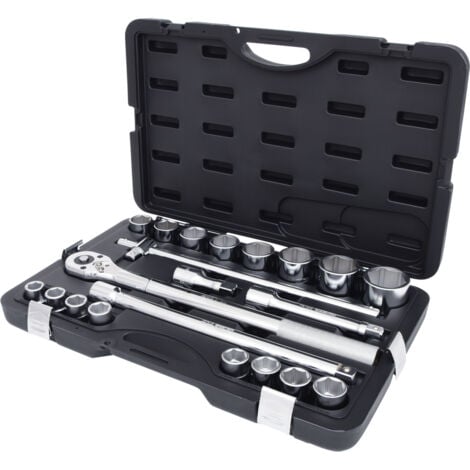 KS Tools - Coffret de douilles 6 pans métriques et accessoires 3/4'', 21 pièces - 911.0721