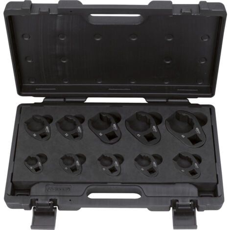 KS TOOLS Coffret de douilles à tuyauter, 10 pcs, 19-46 mm