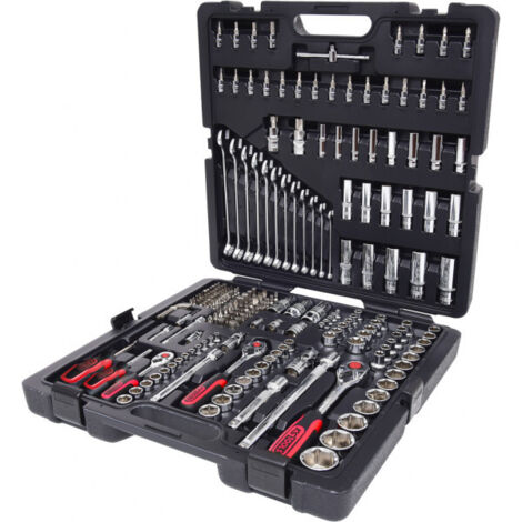 KS Tools - Coffret de douilles CHROMEplus 1/4''+3/8''+1/2'', 216 pièces - 918.0216