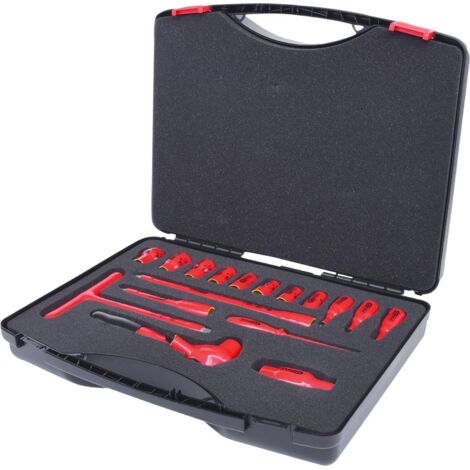 KS Tools Coffret de douilles isolées, 3/8", 16 pcs.