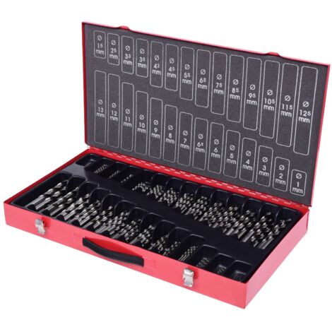 KS Tools Coffret de forets étagés HSS TiN, 230 pcs., 1-13mm