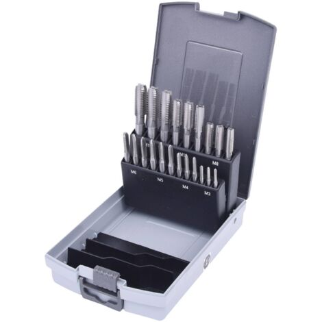 KS Tools Coffret de tarauds HSS CO, 21 pcs. en box PVC, M3-M12