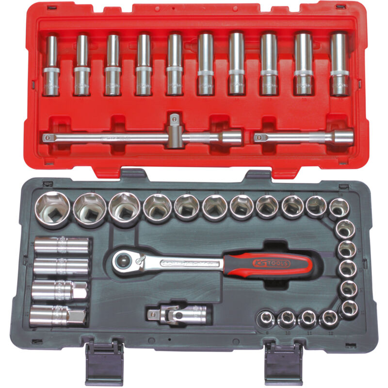 Kstools - ks Tools - Coffret de douilles et accessoires ultimate 1/2'', 39 pièces - 922.0639