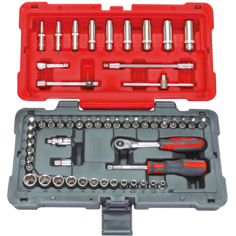 Kstools - ks Tools - Coffret de douilles et accessoires ultimate 1/4'', 54 pièces - 922.0654