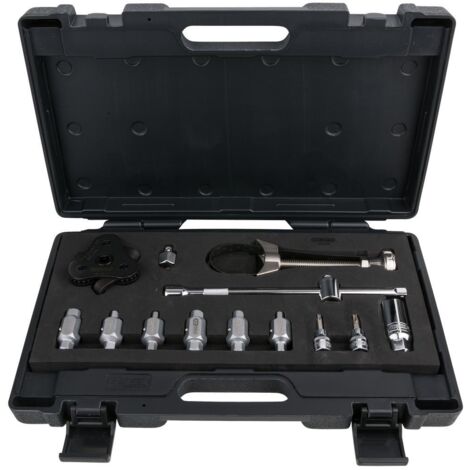Ks Tools – Coffret vidange et filtres à huile 13 pièces – Acier chrome vanadium – Longueur 390mm – Largeur 188mm – Clé de filtre à 3 bras - 13pcs