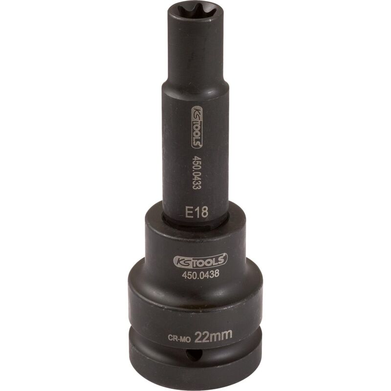 

KS TOOLS 3/4' Vaso de impacto Torx-E, largo, E20