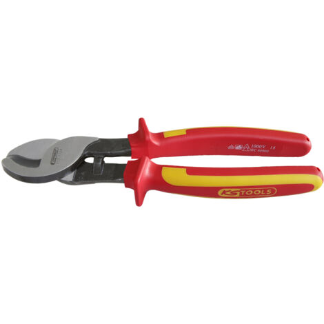 KS Tools - Coupe-câbles électrique isolé, 8'' - L.215 mm - 117.1123F