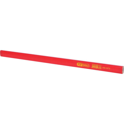 KS Tools - Crayons de charpentier, L.250 mm - la boîte de 12 crayons - 300.0070
