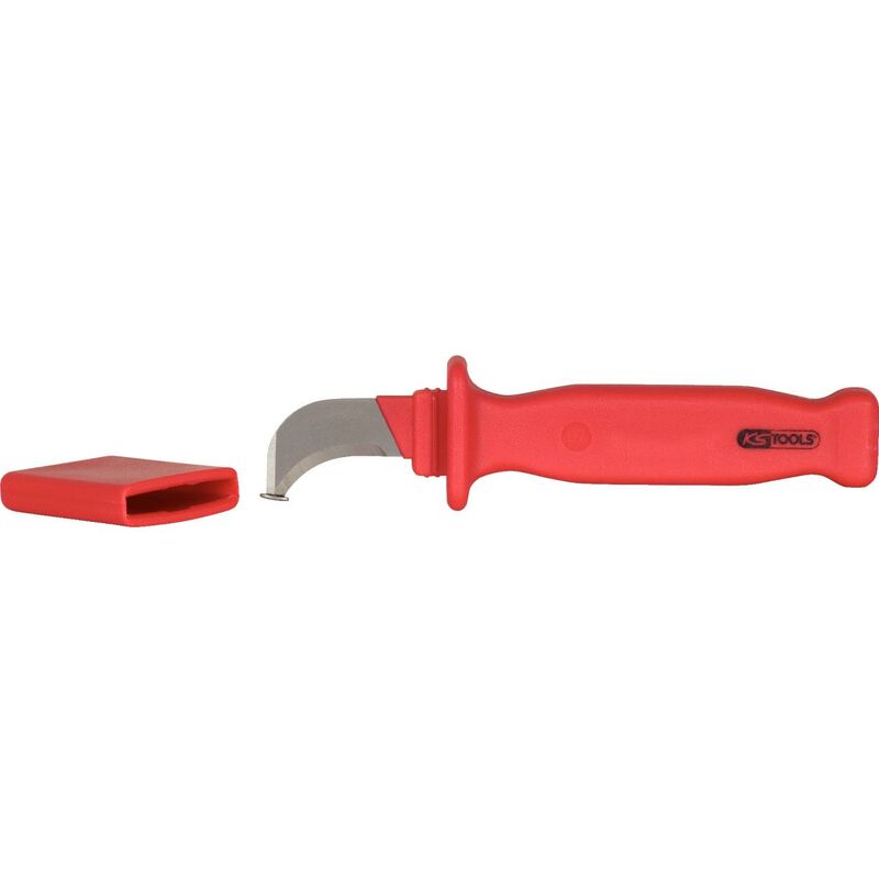 

KS TOOLS Cuchilla para cables con aislamiento protector y cuchilla de gancho, 200 mm