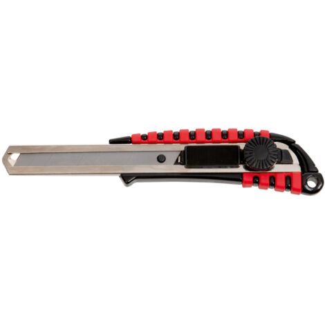 KS Tools - Cutter manche bi-matière à retour de lame automatique, 18 mm- L.190mm - 907.2141