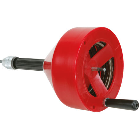 Kstools – Déboucheur de canalisation manuel ou électrique Ø10 mm – Longueur 9,5 m – Carter en matériaux composites anti-chocs – Pour tubes jusqu'à 75 mm