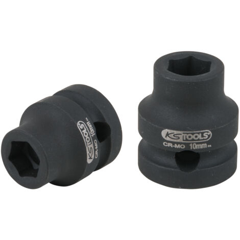 KS Tools - Douille à chocs 6 pans 1/2'', L. 28 mm - 10 mm - 515.0056