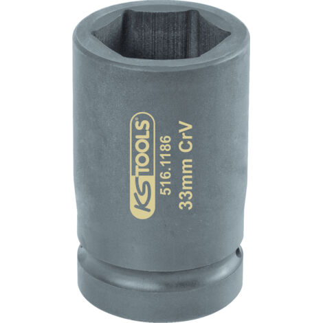 KS Tools - Douille à chocs 6 pans 1'' 33 mm - 516.1186