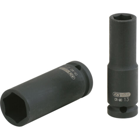 KS Tools - Douille longue à chocs 6 pans 1/2'', 22 mm - 515.1122