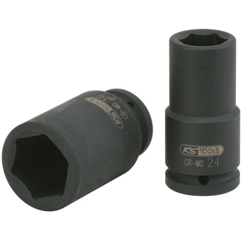 KS Tools - Douille longue à chocs 6 pans 3/4'', 34 mm - 515.1434