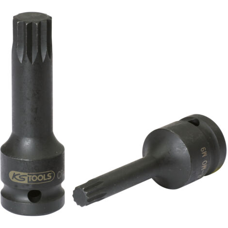 KS Tools - Douille longue à chocs mâle XZN® 1/2'', M12 - 911.0951