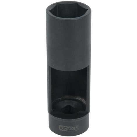 Kstools – Douille longue 1/2'' 6 pans 27 mm – Pour injecteurs diesel Volkswagen, Audi, Mercedes – Longueur 110 mm – Norme DIN 3120, ISO 1174