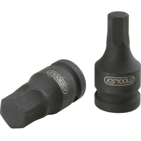KS Tools - Douille tournevis 6 pans à chocs 3/8’’, 12 mm - 515.1592