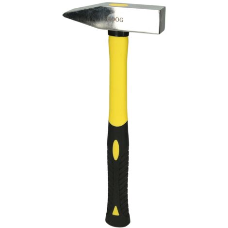KS Tools EDELSTAHL Schlosserhammer mit Fiberglasstiel, 1000g