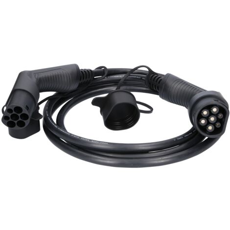 KS Tools efuturo Ladekabel gerade, Typ 2 auf Typ 2 Stecker, 3 Phasen, bis zu 11 kW, 16 A, 400 V, Mode 3, 3 Meter