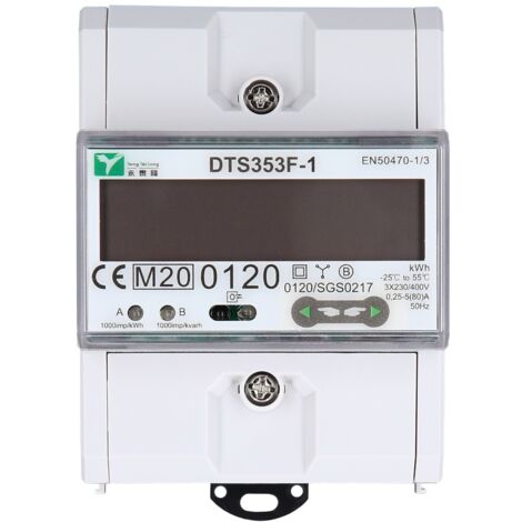 KS Tools efuturo Stromzähler für Hutschiene, MID-geeicht, 3 Phasen, 11 oder 22 kW
