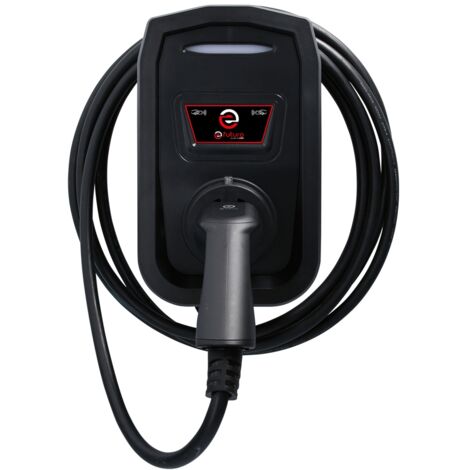 KS Tools efuturo Wallbox mit Typ 2 Ladekabel, 1 Phase, bis zu 7,4 kW, 32 A, 230 V, Mode 3, mit RFID Zugangskontrolle, ohne Stromzähler